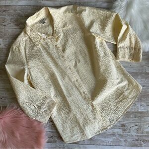 L.L. Bean Yellow Button Down Shirt